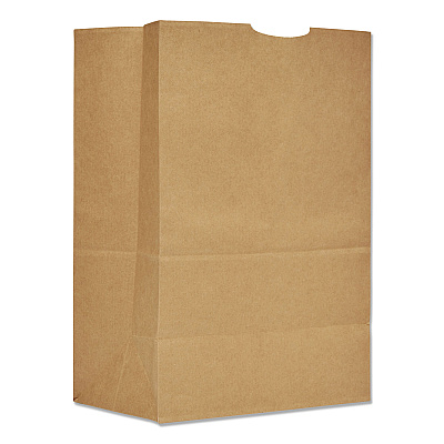 General Grocery Paper Bags, #1/6 BBL Size, 12" x 7" x 17", Natural, 400/Bundle (BAGSK1675)