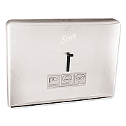 Scott Personal Seat Cover Dispenser, 16.6 x 2.5 x 12.3, Stainless Steel (KCC09512)