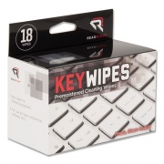 Read Right KeyWipes Keyboard Wet Wipes, 6.88 x 5, Unscented, 18/Box (RR1233)