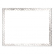 Great Papers Foil Border Certificates, 8.5 x 11, White/Silver with Braided Silver Border,15/Pack (963027)
