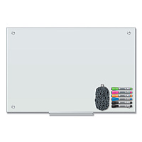 U Brands Magnetic Glass Dry Erase Board Value Pack, 36 x 24, White Surface (UBR3970U0001)