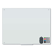 U Brands Magnetic Glass Dry Erase Board Value Pack, 47" x 35", Frosted White (UBR3972U0001)