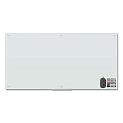 U Brands Magnetic Glass Dry Erase Board Value Pack, 70" x 35", Frosted White (UBR3973U0001)