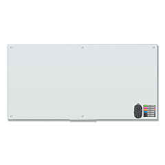 U Brands Magnetic Glass Dry Erase Board Value Pack, 70" x 35", Frosted White (UBR3973U0001)