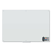 U Brands Magnetic Glass Dry Erase Board Value Pack, 70" x 47", Frosted White (UBR3974U0001)