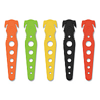 Westcott Safety Cutter, 1.2" Blade, 5.75" Plastic Handle, Assorted, 5/Pack (ACM17379)