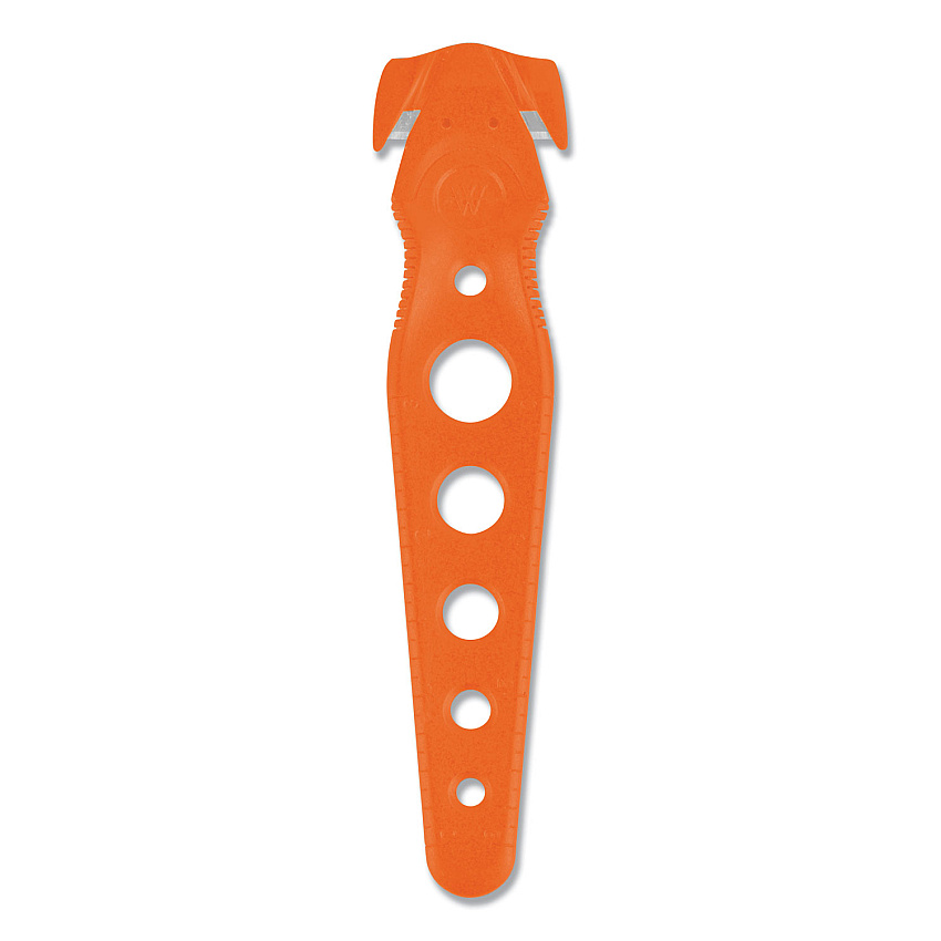 Westcott Safety Cutter, 1.2" Blade, 5.75" Plastic Handle, Orange, 5/Pack (ACM17521)