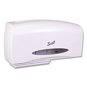 Scott Essential Coreless Twin Jumbo Roll Tissue Dispenser, 20 x 6 x 11, White (KCC09609)
