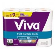 Viva Multi-Surface Cloth Choose-A-Sheet Kitchen Roll Paper Towels 2-Ply, 11 x 5.9, White, 83/Roll, 6 Rolls/Pack, 4 Packs/Carton (49413)