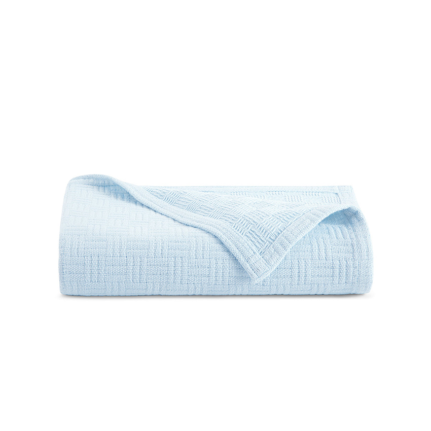 Host & Home Cotton Bed Blanket King Light Blue, 1 Blanket (P-BCOT-10490-LB)