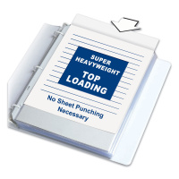 C-Line Super Heavyweight Poly Sheet Protectors, Non-Glare, 2", 11 x 8.5, 50/Box (CLI61008)
