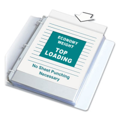 C-Line Economy Weight Poly Sheet Protectors, Reduced Glare, 2", 11 x 8.5, 100/Box (62017)