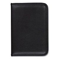 Samsill Professional Padfolio, 3/4w x 9 1/4h, Open Style, Black (SAM70811)