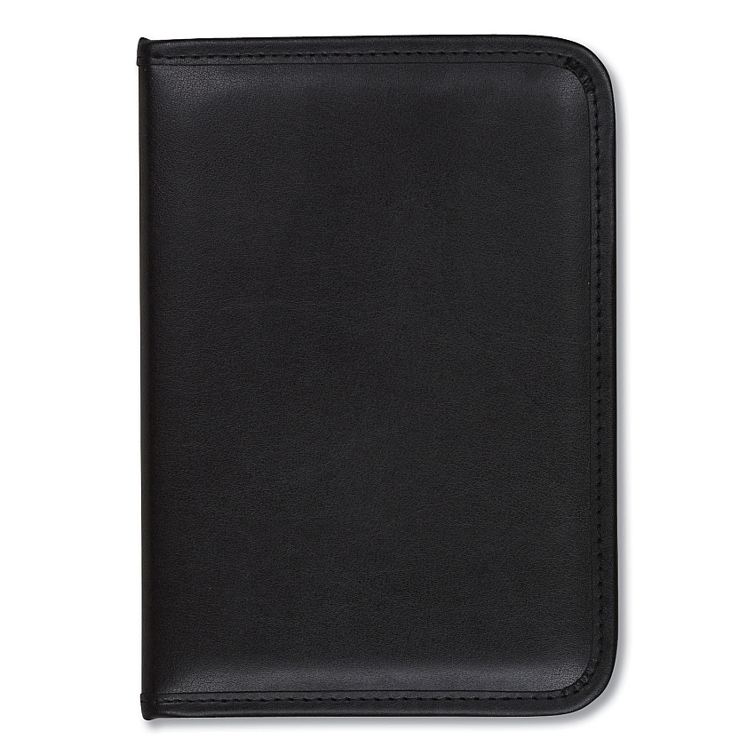 Samsill Professional Padfolio, 3/4w x 9 1/4h, Open Style, Black (SAM70811)
