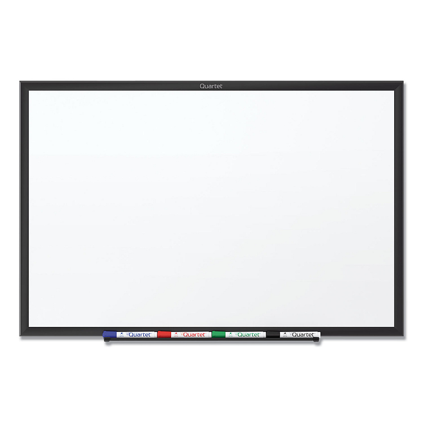 Quartet Classic Series Total Erase Dry Erase Boards, 36 x 24, White Surface, Black Aluminum Frame (QRTS533B)