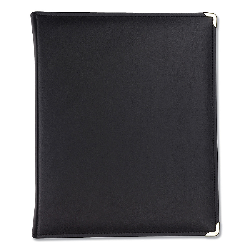 Samsill Classic Collection Zipper Ring Binder, 3 Rings, 1.5" Capacity, 11 x 8.5, Black (SAM15250)