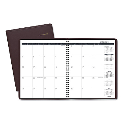 AT-A-GLANCE Monthly Planner, 11 x 9, Winestone Cover, 15-Month: Jan 2026 to Mar 2027 (7026050)