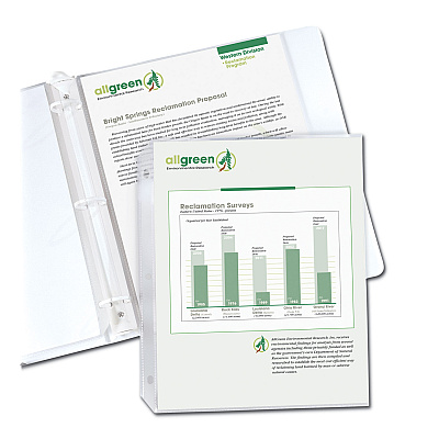 C-Line Recycled Polypropylene Sheet Protectors, Reduced Glare, 2", 11 x 8.5, 100/Box (CLI62029)