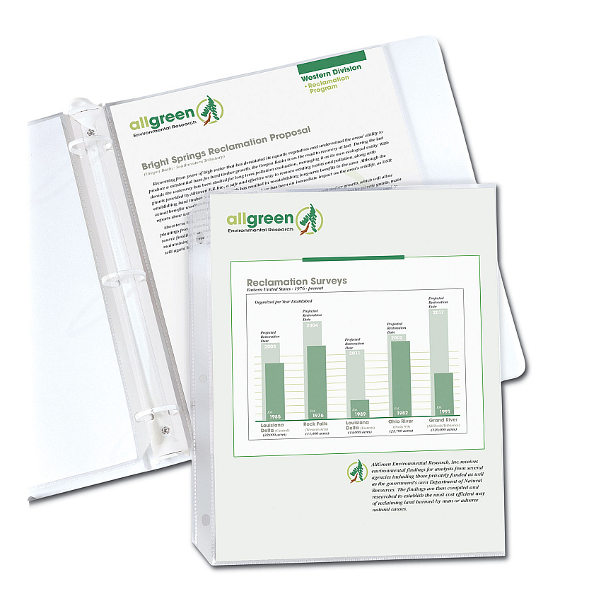 C-Line Recycled Polypropylene Sheet Protectors, Reduced Glare, 2", 11 x 8.5, 100/Box (CLI62029)
