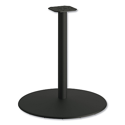 HON Between Round Disc Base for 30" Table Tops, 29" High, Black Mica (HONHBTTD30CBK)