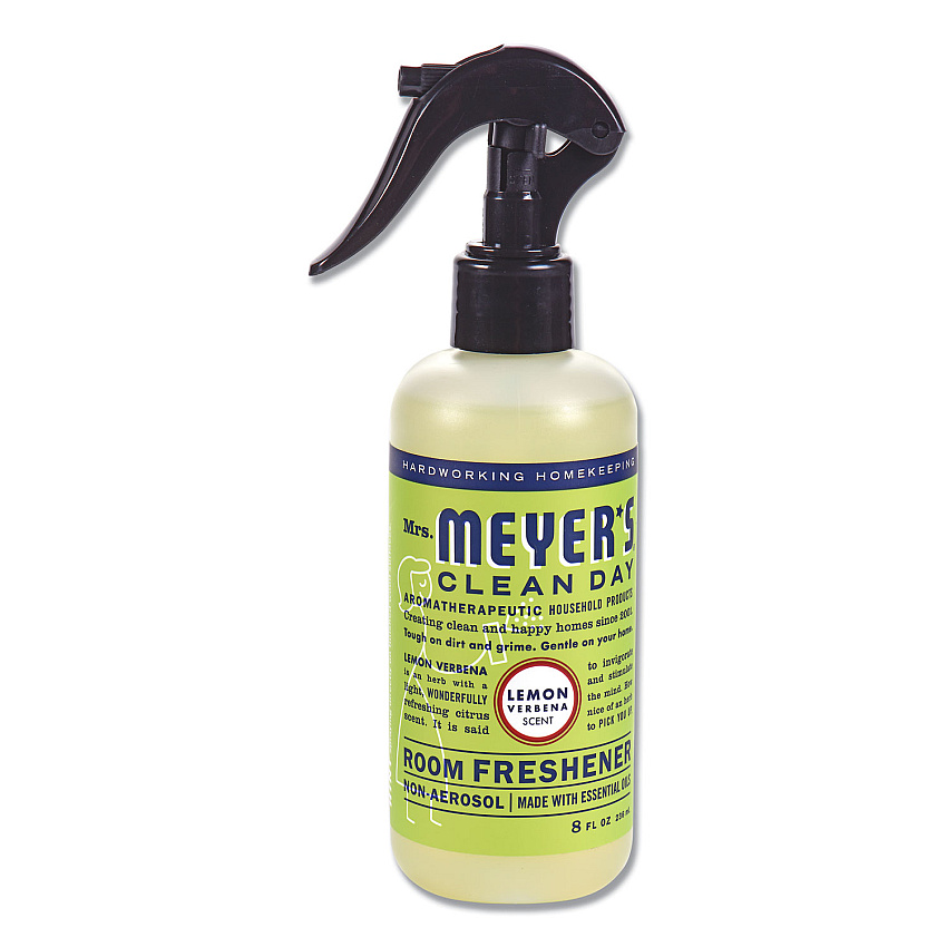 Mrs. Meyer's Clean Day Room Freshener, Lemon Verbena, 8 oz, Non-Aerosol Spray, 6/Carton (SJN670764)