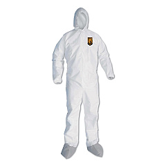 KleenGuard A45 Liquid/Particle Protection Surface Prep/Paint Coveralls, 2X-Large, White, 25/Carton (KCC48975)