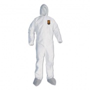 KleenGuard A45 LIQUID/PARTICLE PROTECTION SURFACE PREP/PAINT COVERALLS, 4XL, WHITE, 25/CT (48977)