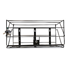 Boardwalk Locking Rack for 3 Liter PDC Cleaner Bottles, 1-Shelf, 24w x 10d x 12h, Black (BWK710058)