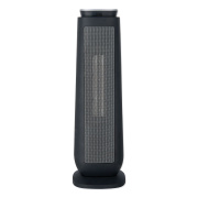 Alera Ceramic Heater Tower with Remote Control, 1,500 W, 7.17 x 7.17 x 22.95, Black (HECT24)