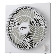 Alera 9" 3-Speed Desktop Box Fan, Plastic, White (FANBX10B)