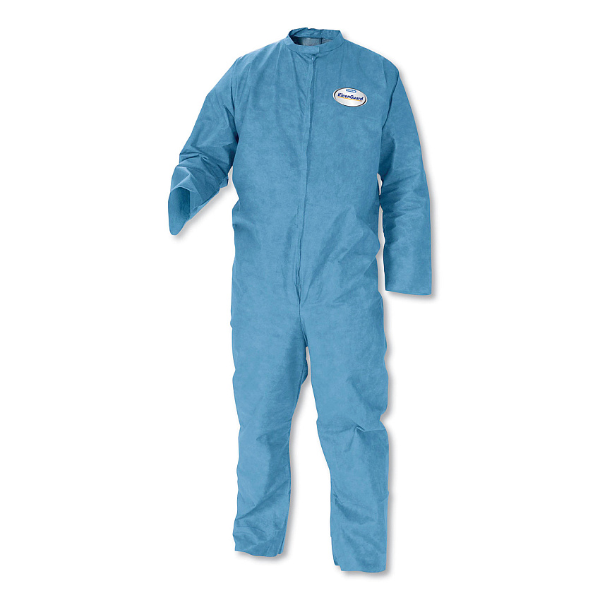 KleenGuard A20 Breathable Particle-Pro Coveralls, Zip, 4X-Large, Blue, 24/Carton (KCC58537)