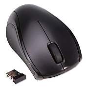 Innovera Compact Mouse, 2.4 GHz Frequency/26 ft Wireless Range, Left/Right Hand Use, Black (IVR62210)