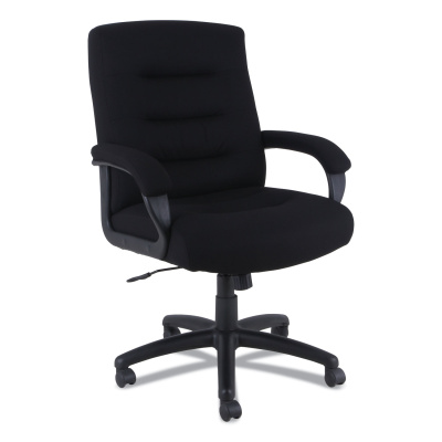 Alera Kesson Series Mid-Back Office Chair, Supports Up to 300 lb, 18.03" to 21.77" Seat Height, Black (KS4210)