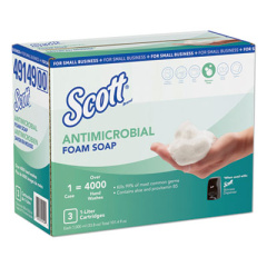Scott Control Antimicrobial Foam Skin Cleanser, Unscented, 1,000 mL Refill, 3/Carton (49149)