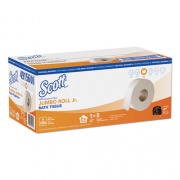 Scott Essential 100% Recycled Fiber JRT Bathroom Tissue, Septic Safe, 2-Ply, White, 3.55" x 1,000 ft, 4 Rolls/Carton (49156)