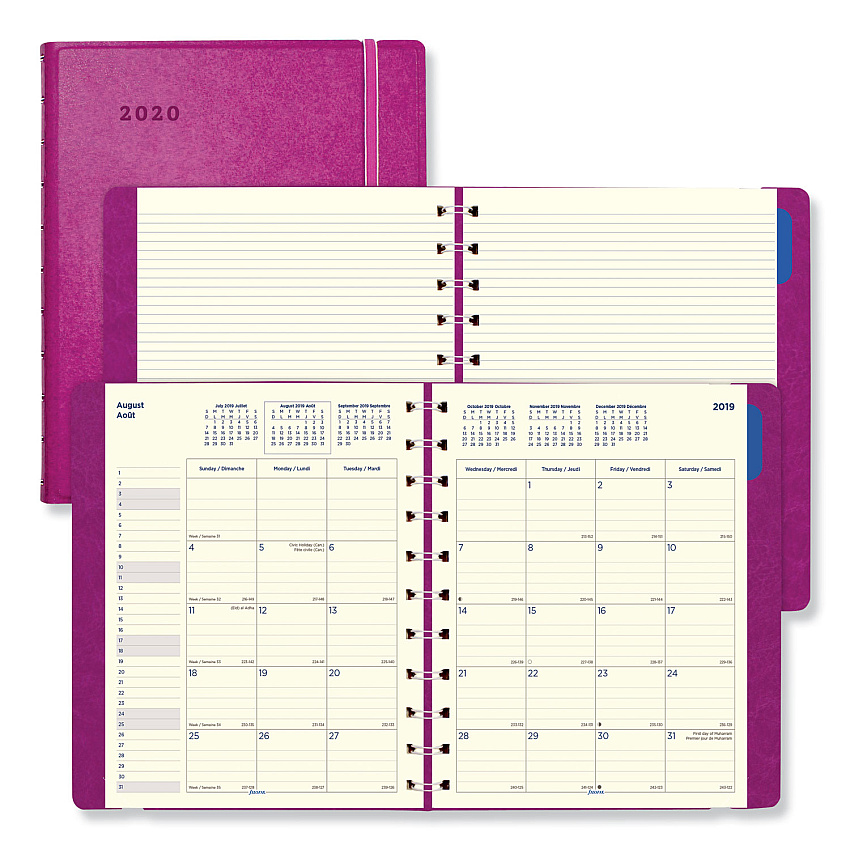 Filofax Soft Touch 17-Month Planner, 10.88 x 8.5, Fuchsia Cover, 17-Month: Aug 2025 to Dec 2026 (C1811003)