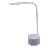 Bostitch LED Bluetooth Speaker Lamp with USB, 2 Prong, 4.33w x 14.57h, White (BOSVLED1817)