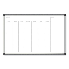 U Brands PINIT Magnetic Dry Erase Undated One Month Calendar, 35 x 23, White (UBR2901U0001)