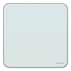 U Brands Cubicle Glass Dry Erase Board, 12 x 12, White Surface (UBR3690U0001)