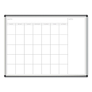 U Brands PINIT Magnetic Dry Erase Undated One Month Calendar, 47 x 35, White (UBR2903U0001)