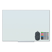 U Brands Floating Glass Dry Erase Board, 47 x 35, White (UBR3977U0001)