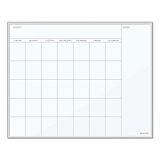 U Brands Magnetic Dry Erase Board, Undated One Month, 20 x 16, White Surface, Silver Aluminum Frame (UBR361U0001)
