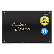Quartet Infinity Glass Marker Board, 96 x 48, Black Surface (QRTG9648B)