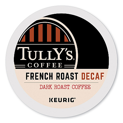 Tully's Coffee French Roast Decaf Coffee K-Cups, 96/Carton (GMT192419CT)