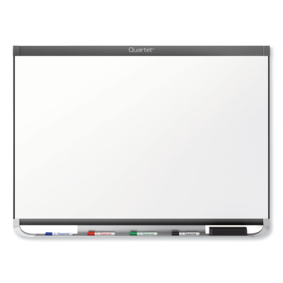 Quartet Prestige 2 DuraMax Magnetic Porcelain, 96 x 48, White Surface, Graphite Fiberboard/Plastic Frame (P558GP2)