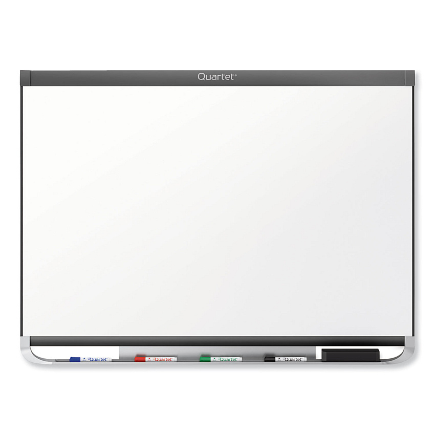 Quartet Prestige 2 DuraMax Magnetic Porcelain, 96 x 48, White Surface, Graphite Fiberboard/Plastic Frame (QRTP558GP2)