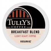 Tully's Coffee Breakfast Blend Coffee K-Cups, 96/Carton (192719CT)