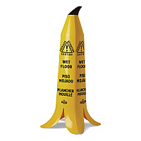 Impact Banana Wet Floor Cones, 14.25 x 14.25 x 36.75, Yellow/Brown/Black (IMPB1101)