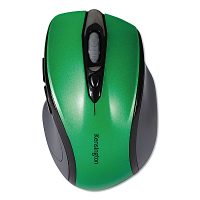 Kensington Pro Fit Mid-Size Wireless Mouse, 2.4 GHz Frequency/30 ft Wireless Range, Right Hand Use, Emerald Green (KMW72424)