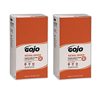 GOJO NATURAL ORANGE Pumice Hand Cleaner Refill, Citrus Scent, 5,000 mL, 2/Carton (GOJ7556)